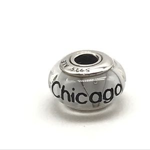Pandora Rare Chicago City Murano Glass Retired Charm